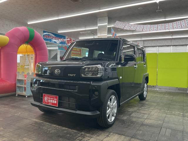 タフト Ｇ　４ＷＤ　届出済未使用車　スマートキー　アイドリングストップ　衝突被害軽減システム　衝突安全ボディ　盗難防止システム　クリアランスソナー　シートヒーター　バックカメラ　ｌＥＤヘッドランプ　サンルーフ（2枚目）