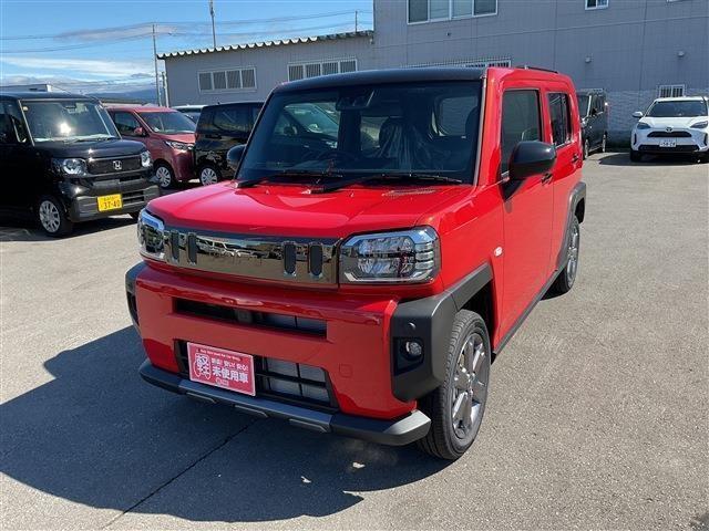 タフト Ｇ　ダーククロムベンチャー　４ＷＤ　届出済未使用車　衝突被害軽減システム　盗難防止システム　衝突安全ボディ　クリアランスソナー　シートヒーター　サンルーフ　電動パーキングブレーキ（2枚目）