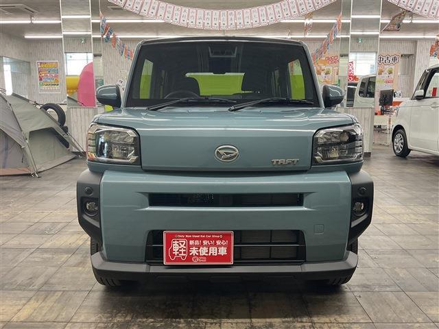 タフト Ｇ　４ＷＤ　届出済未使用車　衝突被害軽減システム　盗難防止システム　衝突安全ボディ　クリアランスソナー　シートヒーター　サンルーフ　電動パーキングブレーキ（6枚目）