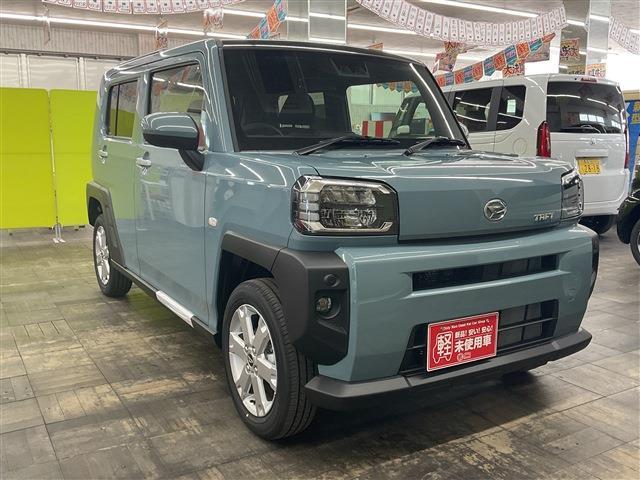 タフト Ｇ　４ＷＤ　届出済未使用車　衝突被害軽減システム　盗難防止システム　衝突安全ボディ　クリアランスソナー　シートヒーター　サンルーフ　電動パーキングブレーキ（7枚目）