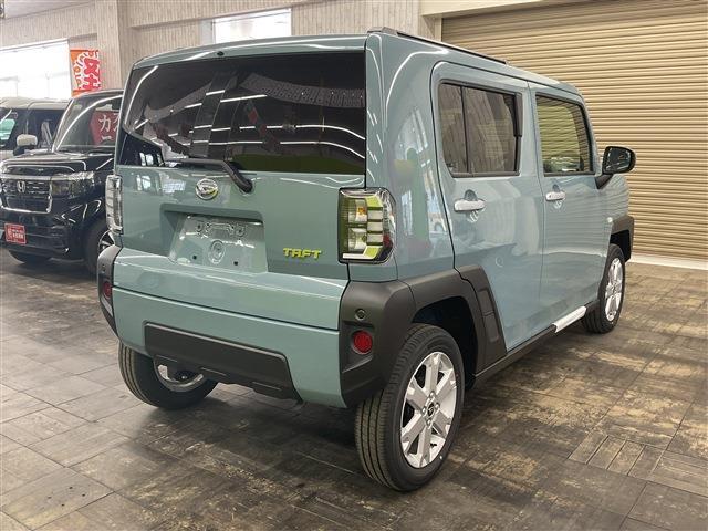 タフト Ｇ　４ＷＤ　届出済未使用車　衝突被害軽減システム　盗難防止システム　衝突安全ボディ　クリアランスソナー　シートヒーター　サンルーフ　電動パーキングブレーキ（9枚目）
