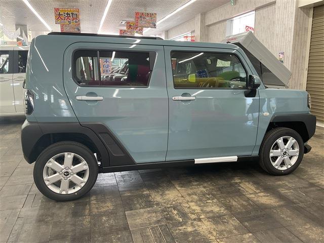 タフト Ｇ　４ＷＤ　届出済未使用車　衝突被害軽減システム　盗難防止システム　衝突安全ボディ　クリアランスソナー　シートヒーター　サンルーフ　電動パーキングブレーキ（13枚目）