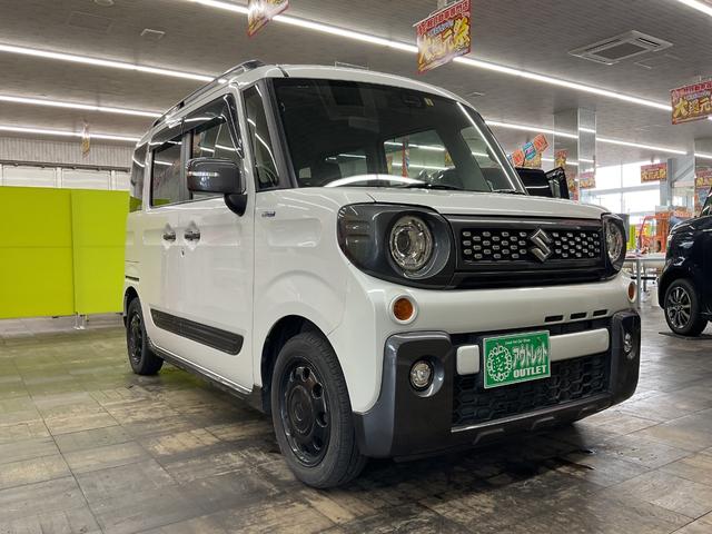 スペーシアギア ハイブリッドＸＺ　４ＷＤ　運転席・助手席エアーバック　ＡＢＳ　ＥＳＣ　盗難防止システム　衝突被害軽減システム　衝突安全ボディ　アイドリングストップ　クリアランスソナー（3枚目）