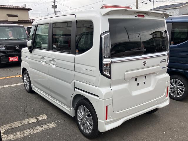 スペーシアカスタム ハイブリッドＧＳ　４ＷＤ　届け出済み未使用車　両側スライド・片側電動　クリアランスソナー　レーンアシスト　衝突被害軽減システム　オートライト　スマートキー　アイドリングストップ　電動格納ミラー　シートヒーター（15枚目）