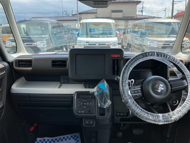 スペーシア ハイブリッドＧ　４ＷＤ　届け出済み未使用車　両側スライドドア　クリアランスソナー　レーンアシスト　衝突被害軽減システム　オートライト　ＬＥＤヘッドランプ　スマートキー　アイドリングストップ　電動格納ミラー（2枚目）