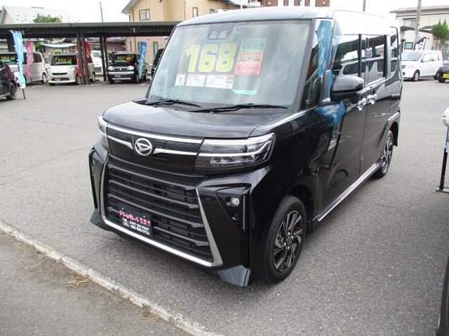 タント カスタムＸ　エコアイドル非装着車・ＳＡ・Ｗパワースライド・１０インチナビ／ＴＶ・シートヒーター・ハーフレザー・ＬＥＤヘッドライト（2枚目）