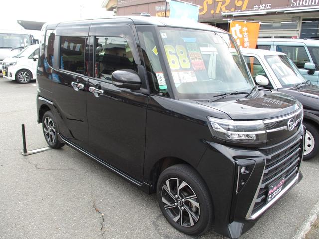 タント カスタムＸ　エコアイドル非装着車・ＳＡ・Ｗパワースライド・１０インチナビ／ＴＶ・シートヒーター・ハーフレザー・ＬＥＤヘッドライト（4枚目）