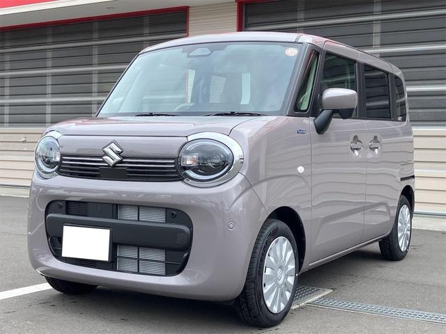 ワゴンＲスマイル ハイブリッドＳ　４ＷＤ　両側スライド・片側電動　クリアランスソナー　オートクルーズコントロール　レーンアシスト　衝突被害軽減システム　オートライト　スマートキー　アイドリングストップ　電動格納ミラー　シートヒーター（2枚目）