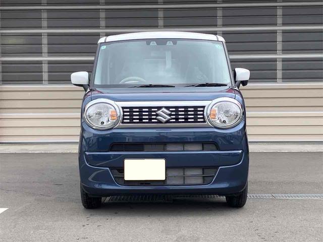 ワゴンＲスマイル ハイブリッドＳ　４ＷＤ　両側スライド・片側電動　クリアランスソナー　オートクルーズコントロール　レーンアシスト　衝突被害軽減システム　オートライト　スマートキー　アイドリングストップ　電動格納ミラー　シートヒーター（3枚目）