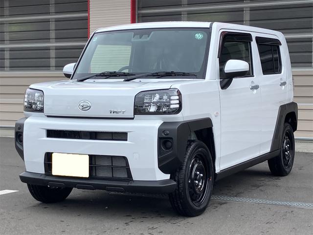 タフト Ｘ　４ＷＤ　バックカメラ　クリアランスソナー　レーンアシスト　衝突被害軽減システム　オートライト　ＬＥＤヘッドランプ　スマートキー　アイドリングストップ　電動格納ミラー　サンルーフ　ＣＶＴ（2枚目）