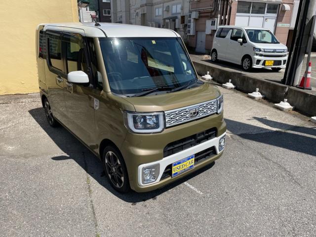 G SA ターボ 社外ナビ/TV 4WD アイドリングストップ オートライト 純正アルミ バックカメラ フロントカメラ シートシーター 両側パワースライドドア 横滑り防止 HID(6枚目)