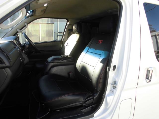 ハイエースバン スーパーＧＬ　ダークプライム　純正ナビ＆フルセグテレビ＆ＤＶＤ＆Ｂｌｕｅｔｏｏｔｈ　バックカメラ　ＥＴＣ　両側スライドドア　モデリスタエアロ＆リアスポイラー　社外アルミホイール　ハーフレザーシート　スマートキー　ベットキット（10枚目）