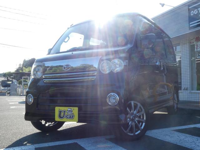 カスタムターボRS ブラックエディション タイミングベルト交換済 4WD タ-ボ ナビ Bカメラ(4枚目)
