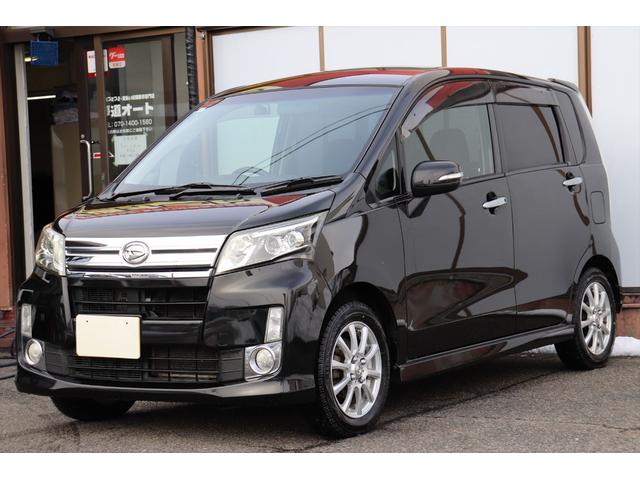 ムーヴ カスタム　ＲＳ　ターボ　修復歴無し　スマートキー　プッシュスタート　アイドリングストップ　ナビ　フルセグ　Ｂｌｕｅｔｏｏｔｈ　ＬＥＤヘッドライト　タイミングチェーン　エンジンスターター　ＥＴＣ　ベンチシート　禁煙車（2枚目）