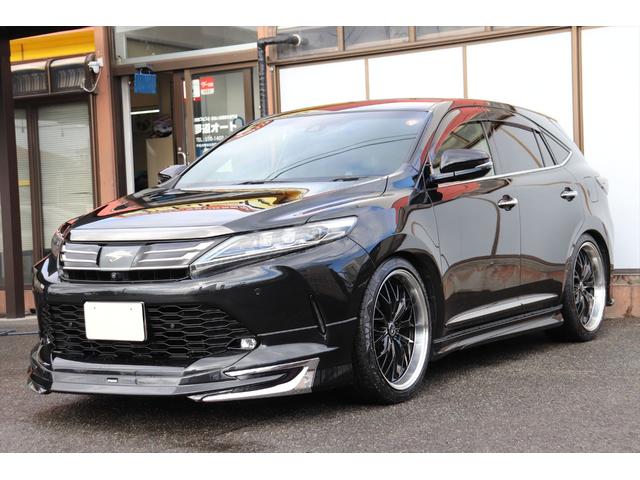 ハリアー プログレス　スタイルブルーイッシュ　修復歴無し　フロント、サイドモデリスタエアロ　クールレーシング、リアバンパー＆マフラー　ブリッツ車高調　パワーバックドア　ＪＢＬサウンド　スマートキー　プッシュスタート　アラウンドビューモニター　ナビ（2枚目）