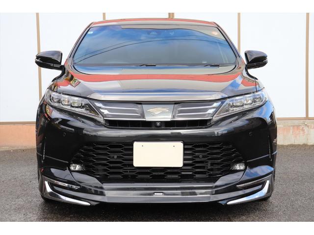 ハリアー プログレス　スタイルブルーイッシュ　修復歴無し　フロント、サイドモデリスタエアロ　クールレーシング、リアバンパー＆マフラー　ブリッツ車高調　パワーバックドア　ＪＢＬサウンド　スマートキー　プッシュスタート　アラウンドビューモニター　ナビ（3枚目）