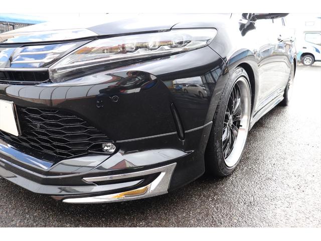 ハリアー プログレス　スタイルブルーイッシュ　修復歴無し　フロント、サイドモデリスタエアロ　クールレーシング、リアバンパー＆マフラー　ブリッツ車高調　パワーバックドア　ＪＢＬサウンド　スマートキー　プッシュスタート　アラウンドビューモニター　ナビ（8枚目）