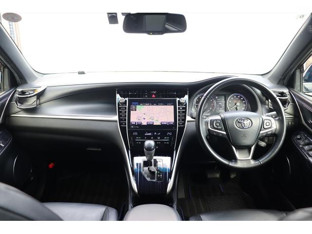 ハリアー プログレス　スタイルブルーイッシュ　修復歴無し　フロント、サイドモデリスタエアロ　クールレーシング、リアバンパー＆マフラー　ブリッツ車高調　パワーバックドア　ＪＢＬサウンド　スマートキー　プッシュスタート　アラウンドビューモニター　ナビ（36枚目）