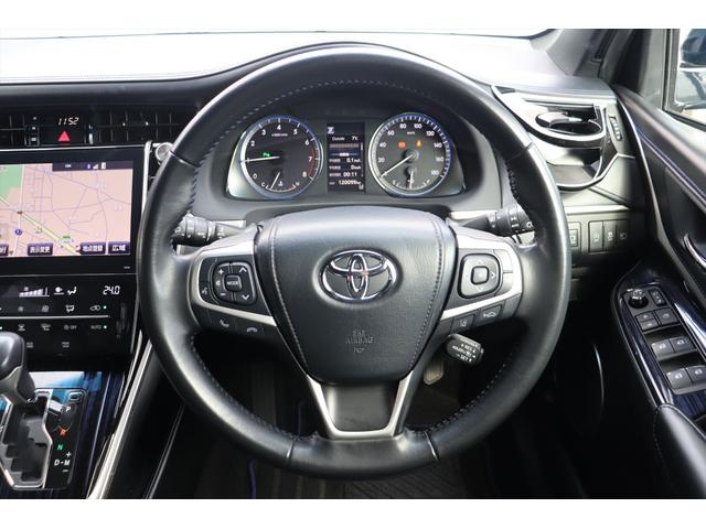 ハリアー プログレス　スタイルブルーイッシュ　修復歴無し　フロント、サイドモデリスタエアロ　クールレーシング、リアバンパー＆マフラー　ブリッツ車高調　パワーバックドア　ＪＢＬサウンド　スマートキー　プッシュスタート　アラウンドビューモニター　ナビ（37枚目）