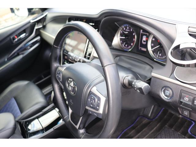 ハリアー プログレス　スタイルブルーイッシュ　修復歴無し　フロント、サイドモデリスタエアロ　クールレーシング、リアバンパー＆マフラー　ブリッツ車高調　パワーバックドア　ＪＢＬサウンド　スマートキー　プッシュスタート　アラウンドビューモニター　ナビ（60枚目）