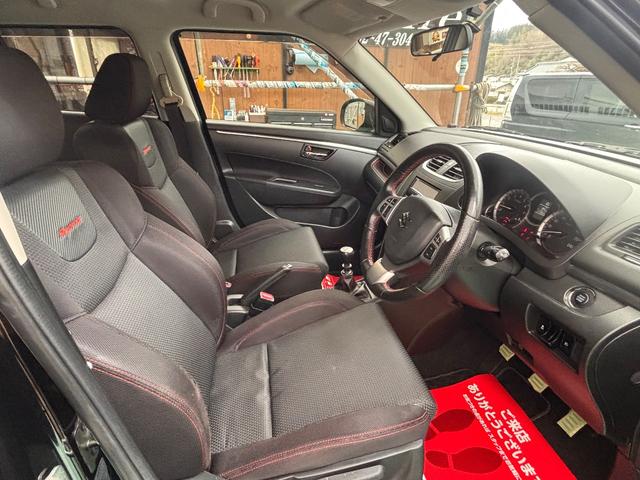 スイフトスポーツ ベースグレード 6MT ナビ テレビ ETC HIDヘッドライト クルーズコントロール 社外マフラー プッシュスタート スマートキー(9枚目)