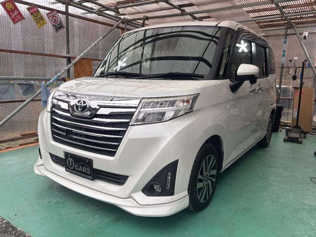 ルーミー カスタムG S 4WD トヨタセーフティーセンス 両側パワースライドドア ナビ テレビ バックカメラ ビルトインETC LEDヘッドライト プッシュスタート スマートキー×2(3枚目)