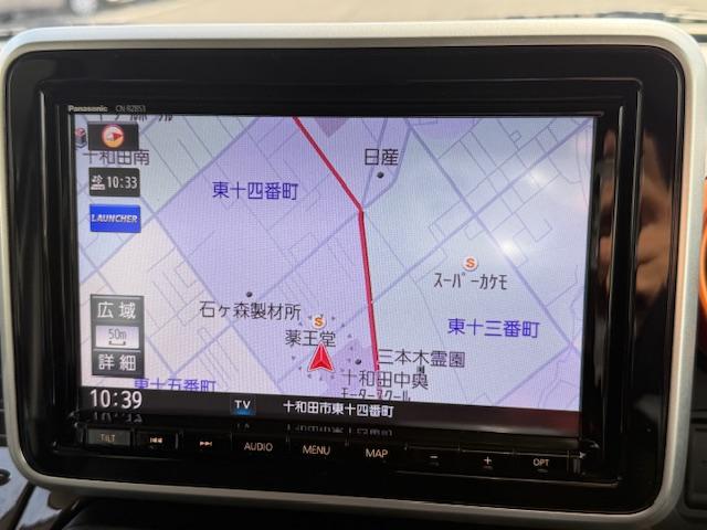 スペーシアギア ＨＹＢＲＩＤ　ＸＺ　２型　４ＷＤ　衝突被害軽減Ｓ　全方位ナビ　４ＷＤ　衝突被害軽減システム　アイドリングストップ　横滑り防止機能　衝突安全ボディ　バックカメラ　オートライト　スライドドア　プッシュスタート　プッシュスタート　シートヒーター　オートエアコン（14枚目）