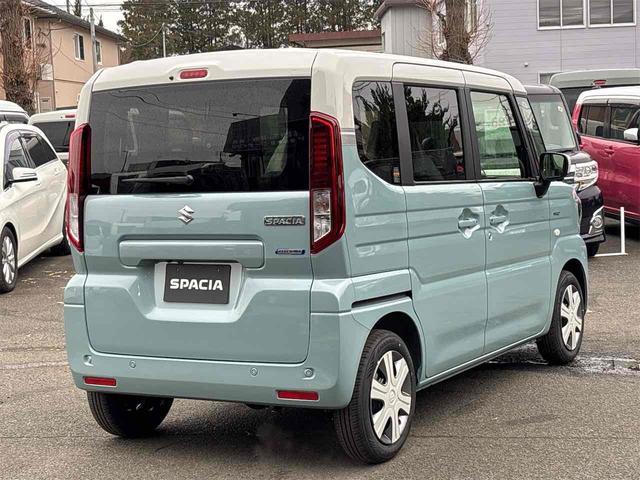 スペーシア ハイブリッドＸ　４ＷＤ　全周囲カメラ　両側電動スライドドア　クリアランスソナー　レーンアシスト　衝突被害軽減システム　オートライト　ＬＥＤヘッドランプ　スマートキー　アイドリングストップ　電動格納ミラー（5枚目）