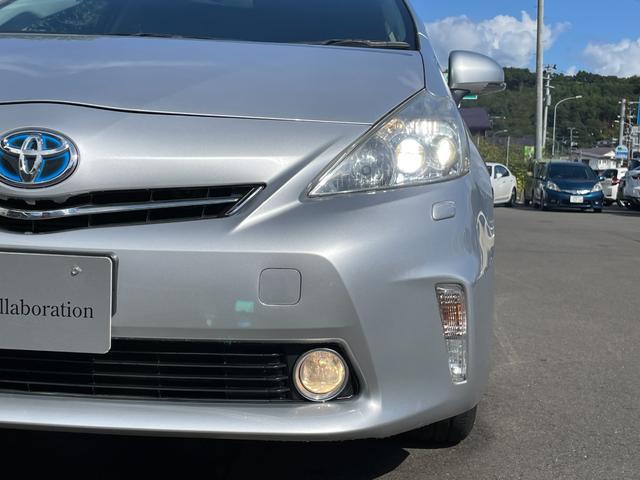 プリウスアルファ Ｇ　ＬＥＤヘッドライト　純正ナビ　ワンセグＴＶ　Ｂｌｕｅｔｏｏｔｈ　バックカメラ　ＥＴＣ　スマートキー　フォグランプ　クルーズコントロール　オートエアコン　内外装クリーニング済（14枚目）