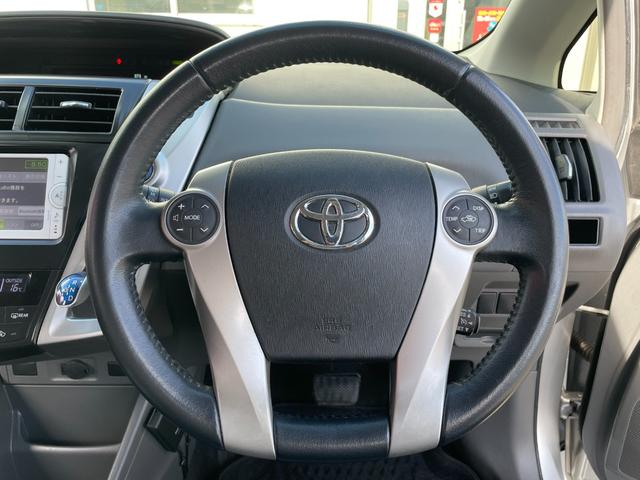 プリウスアルファ Ｇ　ＬＥＤヘッドライト　純正ナビ　ワンセグＴＶ　Ｂｌｕｅｔｏｏｔｈ　バックカメラ　ＥＴＣ　スマートキー　フォグランプ　クルーズコントロール　オートエアコン　内外装クリーニング済（28枚目）