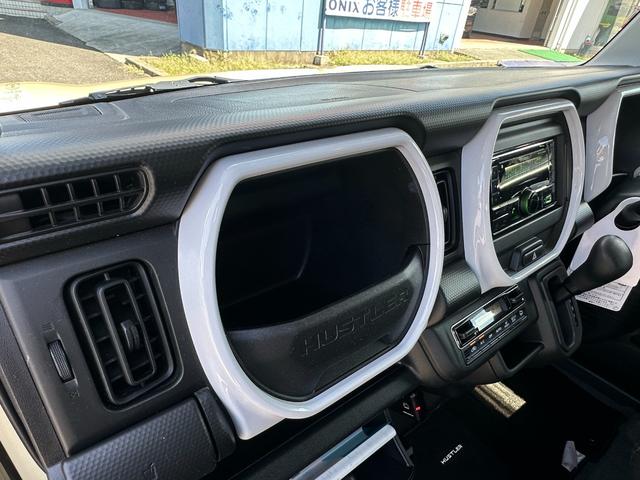 ハスラー ハイブリッドＧ　ハイブリッド　ワンオーナー　衝突軽減ブレーキ　社外ＣＤオーディオ　Ｂｌｕｅｔｏｏｔｈ　ＵＳＢ　ＡＵＸ　ＥＴＣ車載器　キーフリー　セキュリティアラーム　前席シートヒーター　横滑り防止装置　車線逸脱（26枚目）