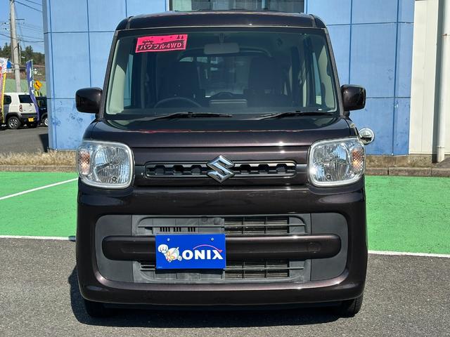スペーシア ハイブリッドＧ　ハイブリッド４ＷＤ　ワンオーナー　社外ナビ　ＤＶＤ再生可能　フルセグＴＶ　シートヒーター　ＰＷＲスイッチ　横滑り防止装置　ミラーヒーター　シートヒーター　アイドリングストップ　ライトレベライザー（16枚目）