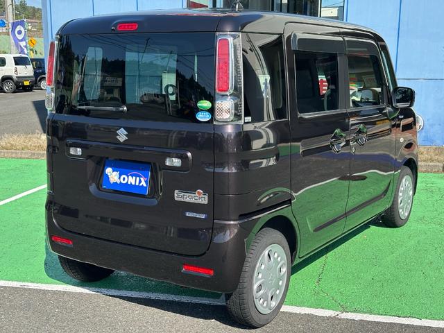 スペーシア ハイブリッドＧ　ハイブリッド４ＷＤ　ワンオーナー　社外ナビ　ＤＶＤ再生可能　フルセグＴＶ　シートヒーター　ＰＷＲスイッチ　横滑り防止装置　ミラーヒーター　シートヒーター　アイドリングストップ　ライトレベライザー（20枚目）