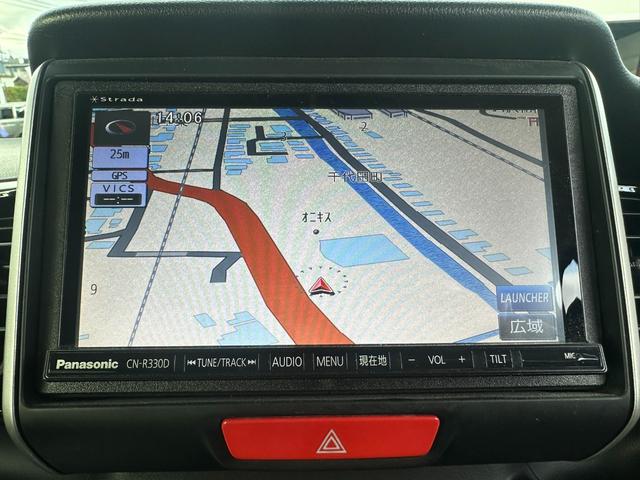 N-BOXカスタム G・Lパッケージ 4WD 社外ナビゲーション Bluetooth HIDヘッドライト 左側パワースライドドア 純正エンジンスターター オートエアコン イオンプラズマクラスター スマートキー 前席シートヒーター(3枚目)