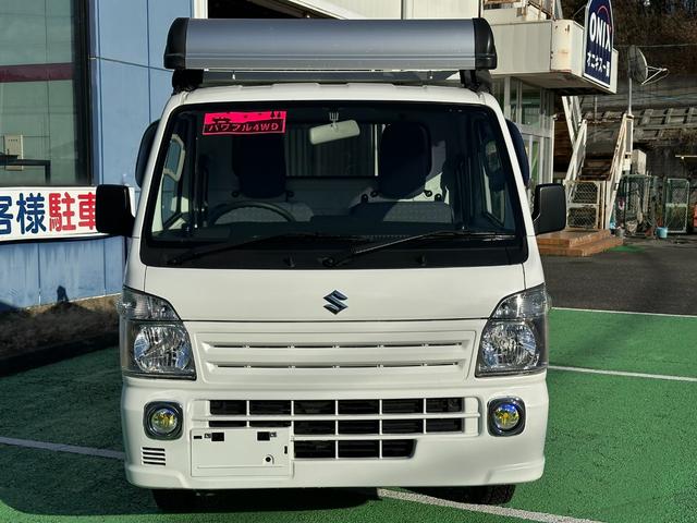 キャリイトラック 頑丈ダンプ　４ＷＤ　頑丈ダンプ　社外ナビ　社外ＬＥＤヘッドライト　フォグ　横滑り防止装置　ライトレベライザー　エアコン　パワステ　社外ルーフキャリア（14枚目）