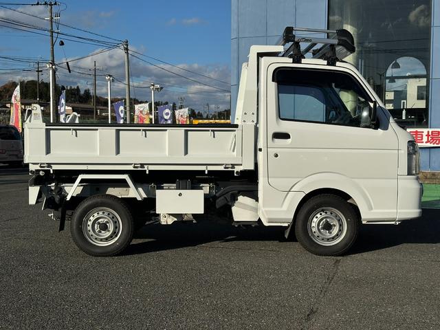キャリイトラック 頑丈ダンプ　４ＷＤ　頑丈ダンプ　社外ナビ　社外ＬＥＤヘッドライト　フォグ　横滑り防止装置　ライトレベライザー　エアコン　パワステ　社外ルーフキャリア（15枚目）