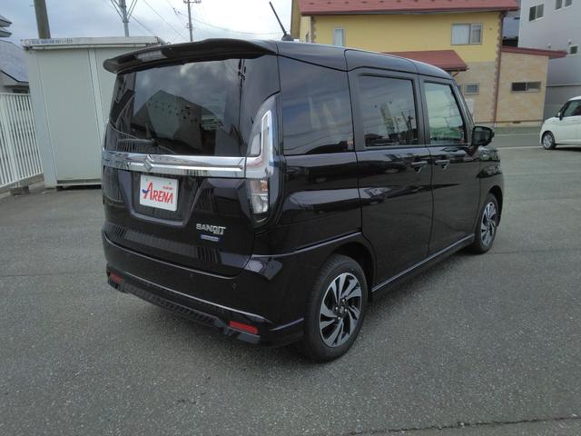 ソリオバンディット ハイブリッドMV 4WD 全周囲カメラ ナビ TV クリアランスソナー オートクルーズコントロール レーンアシスト 衝突被害軽減システム 両側電動スライドドア オートライト LEDヘッドランプ スマートキー(14枚目)