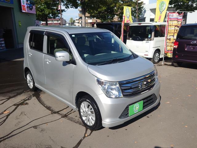 ワゴンR FZ 車検2年 CDコンポ レーダーサポートブレーキ 横滑り防止 シートヒーター アイドリングストップ オートエアコン プッシュスタート スマートキー(4枚目)