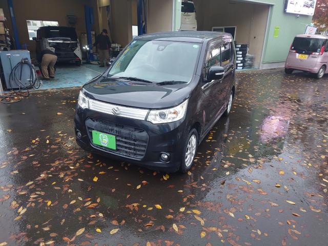 ワゴンRスティングレー 4WD 車検令和8年9月 レーダーサポートブレーキ CDコンポ シートヒーター エンジンスターター アルミホイール 横滑り防止 アイドリングストップ(2枚目)