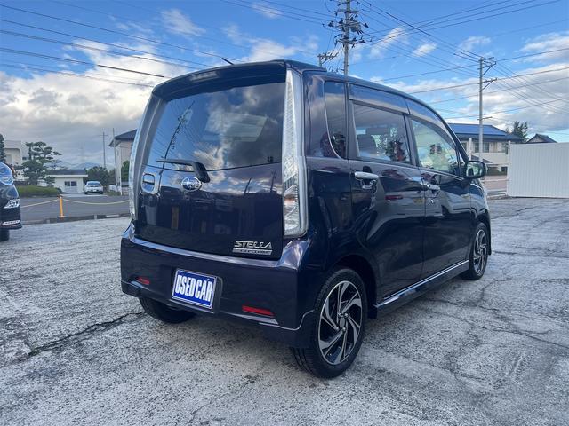 ステラ カスタムRS スマートアシスト ターボ4WD ナビ・TV・ETC スマートアシスト エコアイドル LEDヘッドライト プッシュスタート 禁煙車 修復歴無 現状販売 検R8年5月(7枚目)