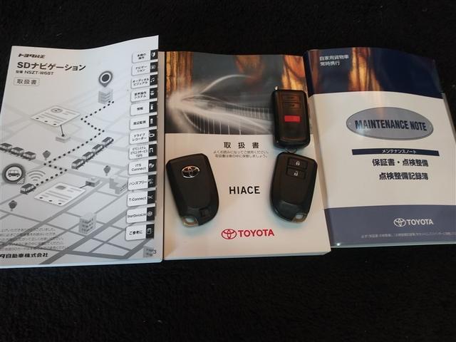 ハイエースバン ロングスーパーGL 4WD 寒冷地 衝突被害軽減システム ディーゼル メモリーナビ バックカメラ フルセグ アルミホイール スマートキー ETC 盗難防止装置 キーレス 横滑り防止機能 ワンオーナー(40枚目)
