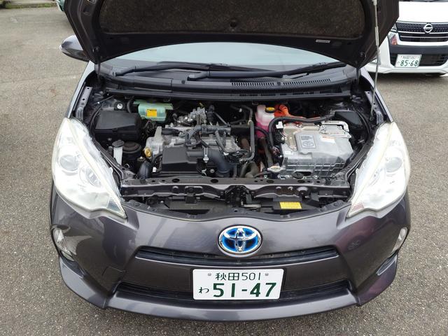 アクア Ｇ　ナビ　ＴＶ　アルミホイール　キーレスエントリー　アイドリングストップ　電動格納ミラー　ＣＶＴ　衝突安全ボディ　ＡＢＳ　ＥＳＣ　ＣＤ　エアコン　パワーステアリング（36枚目）