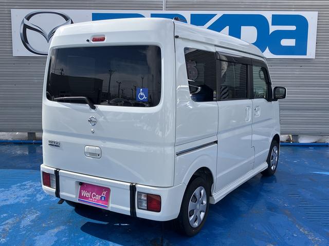 ＮＶ１００クリッパーリオ チェアキャブ車いす移動車　４ＷＤ　ターボ車　車いす用スロープ　電動ウインチ　手摺り　リヤヒーター　シートヒーター　社外ＳＤナビ　バックカメラ　ドラレコ　分割可倒式リヤシート　スライドドアクローザー　スマートキー（7枚目）