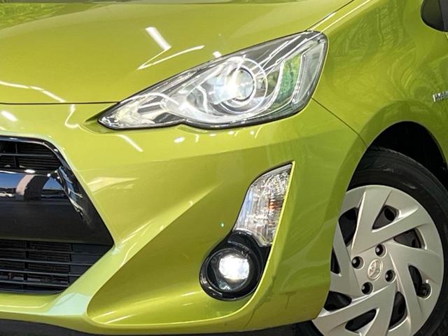 アクア S 純正ナビ 禁煙車 ドラレコ LEDヘッド ETC オートライト オートエアコン Bluetooth CD DVD再生 地デジ LEDフォグ 純正ホイール(12枚目)