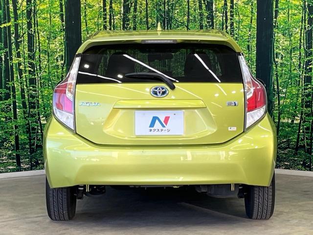 アクア S 純正ナビ 禁煙車 ドラレコ LEDヘッド ETC オートライト オートエアコン Bluetooth CD DVD再生 地デジ LEDフォグ 純正ホイール(15枚目)