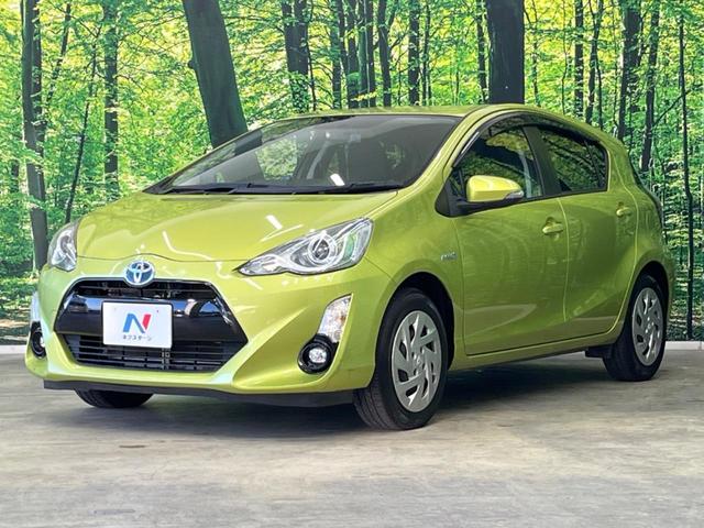 アクア S 純正ナビ 禁煙車 ドラレコ LEDヘッド ETC オートライト オートエアコン Bluetooth CD DVD再生 地デジ LEDフォグ 純正ホイール(16枚目)