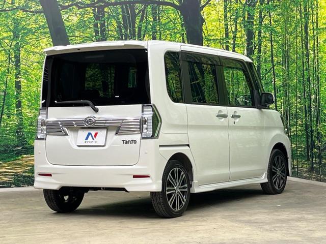タント カスタムＲＳ　トップエディションＳＡＩＩＩ　ターボ　両側電動スライド　純正ナビ　バックカメラ　スマートアシスト３　禁煙車　ハーフレザーシート　シートヒーター　コーナーセンサー　レーンキープ　スマートキー　ＬＥＤヘッド　ＥＴＣ　車線逸脱警報（17枚目）