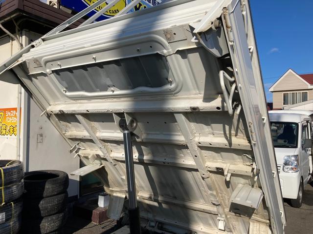 ハイゼットトラック ローダンプ 電動式 三方開 4WD フロアオートマチック LEDヘッドライト ゲートプロテクター ラジオデッキ パワステ 運転席・助手席エアバック タイヤサイズ145R12-6PR 軽トラ 39295km(55枚目)