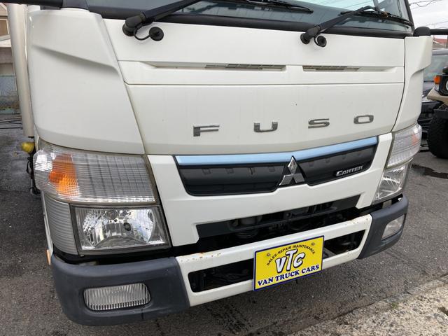キャンター 　パブコパネルバン　新明和パワーゲート　４ＷＤ　ＡＴ　ディーゼルターボ　荷台内寸４３００・１７６０・２０７０　アルミ縞鋼板　ラッシングレール２段　バックモニター　フォグ　左電格ミラー　３７４６４７ｋｍ（4枚目）