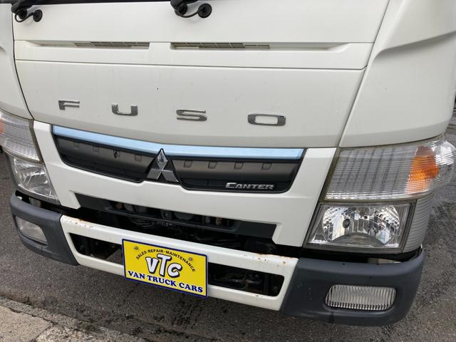 キャンター 　パブコパネルバン　新明和パワーゲート　４ＷＤ　ＡＴ　ディーゼルターボ　荷台内寸４３００・１７６０・２０７０　アルミ縞鋼板　ラッシングレール２段　バックモニター　フォグ　左電格ミラー　３７４６４７ｋｍ（5枚目）